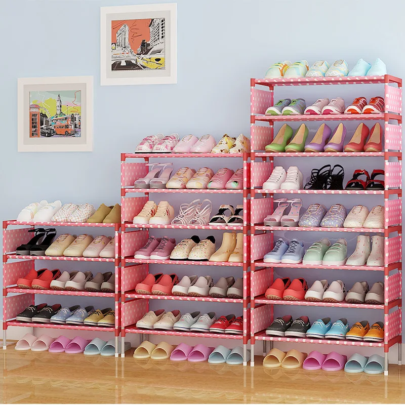 

Shoe Rack Simplicity Multilayer Household Economical Assembly Dormitory WOMEN'S Shoes Shelf Dustproof Province Space Doorway Sho