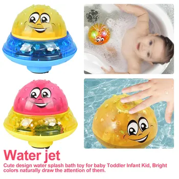 

Bath Toys Spray Water Light Rotate with Shower Pool Kids Toys for Children Toddler Swimming Party Bathroom LED Light Toys