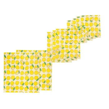 

9Pcs Eco-Friendly Beeswax Food Wrap Reusable Sustainable Plastic Free Food Storage Organic Cling Wrap Replacement for Sandwich