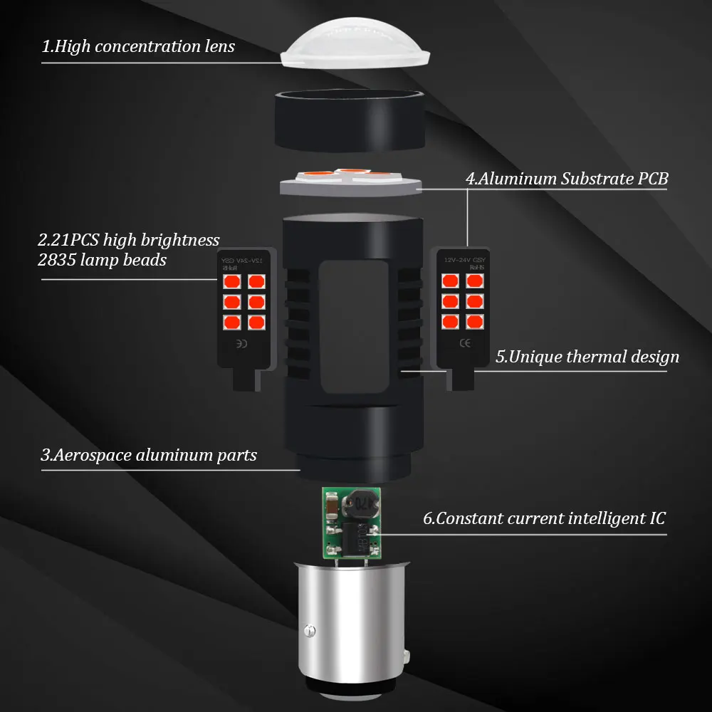 BMT 1157 светодиодный BAW15D PR21/5 Вт светодиодный лампочка 21SMD Автомобильная сигнальная лампа стоп Обратный конец автомобильная лампа 12 В светодиодный белый желтый красный