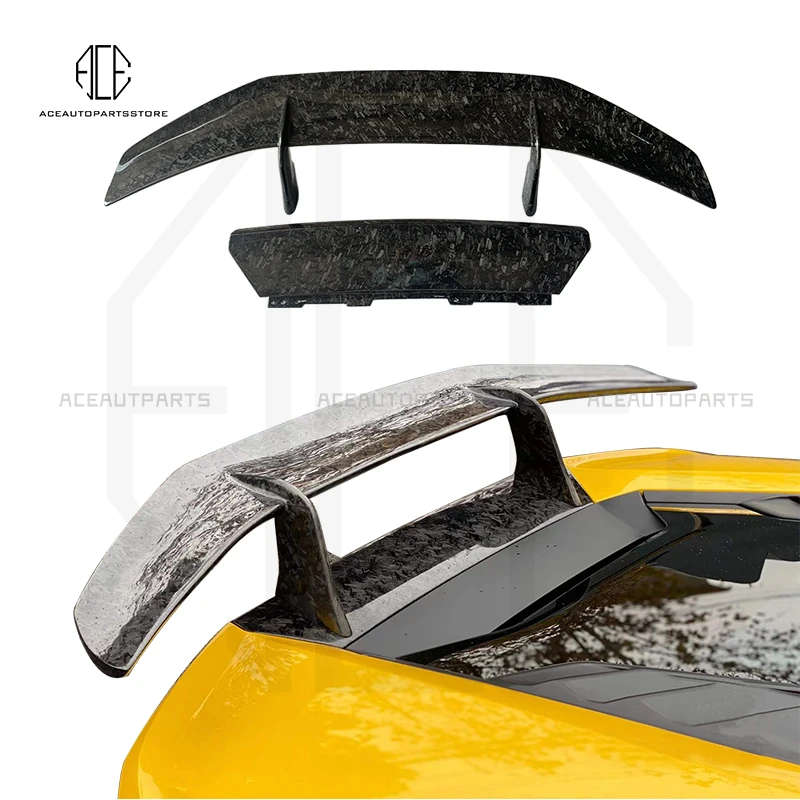 Forged Carbon Fiber Rear Spoiler For Huracan Carbon Fiber Rear Wing + Deck  Lid For Lamborghini Lp610 Lp580 - Body Kits - AliExpress