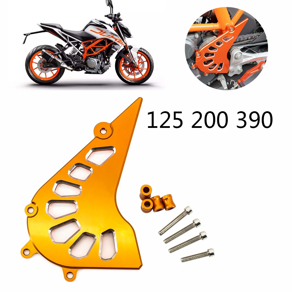Для RC 125 250 390 мотоцикла CNC мотоцикл передняя Звездочка крышка цепь двигателя