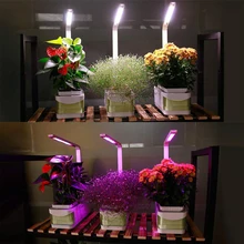 Комнатный умный светодиодный светильник для выращивания растений, садовая гидропоника, система выращивания, встроенный светильник с двумя режимами, будильник, светильник для выращивания