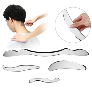 

4pcs/Set Tool Stainless Steel Manual Scraping Massager Physical Therapy Skin Care Myofascial Release Tissue Mobilization