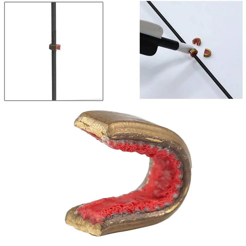 

Newest 1Pcs/pack Bow String Buckle Brass Nock Point Stabilizing Compound Recurve Bow Suitable Arrow Archery Shooting Outdoor