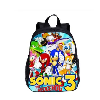 

High Quality Sonic The Hedgehog Schoolbags Casual Backpacks For Baby Boys Girls Lovely Hedgehog School Bags Mochilas Infantil