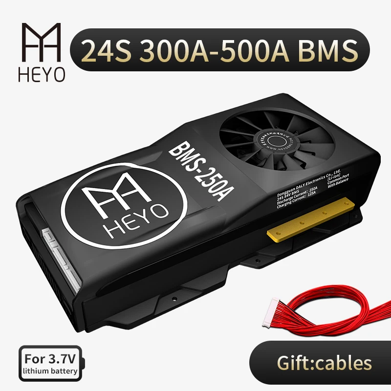 HEYO 18650 24S 84V Li Ion BMS 300A 400A 500A большой ток для комплект литий ионный батарей с балансом