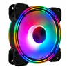 2022 Newest 120mm PC case Fan Computer Cooling fan for Heat Sink Fans Cooler D-Type 4PIN Interface Silent Cooling Fan RGB LED ► Photo 2/6