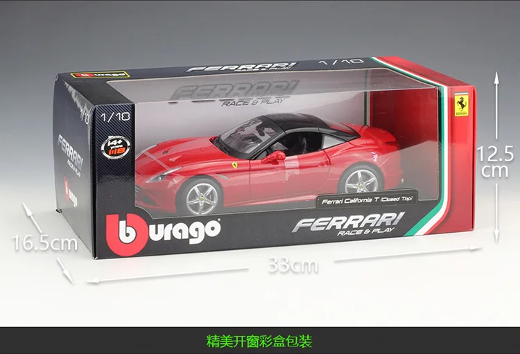Bburago 1:18 Ferrari California модель автомобиля коллекционная игрушка Подарки