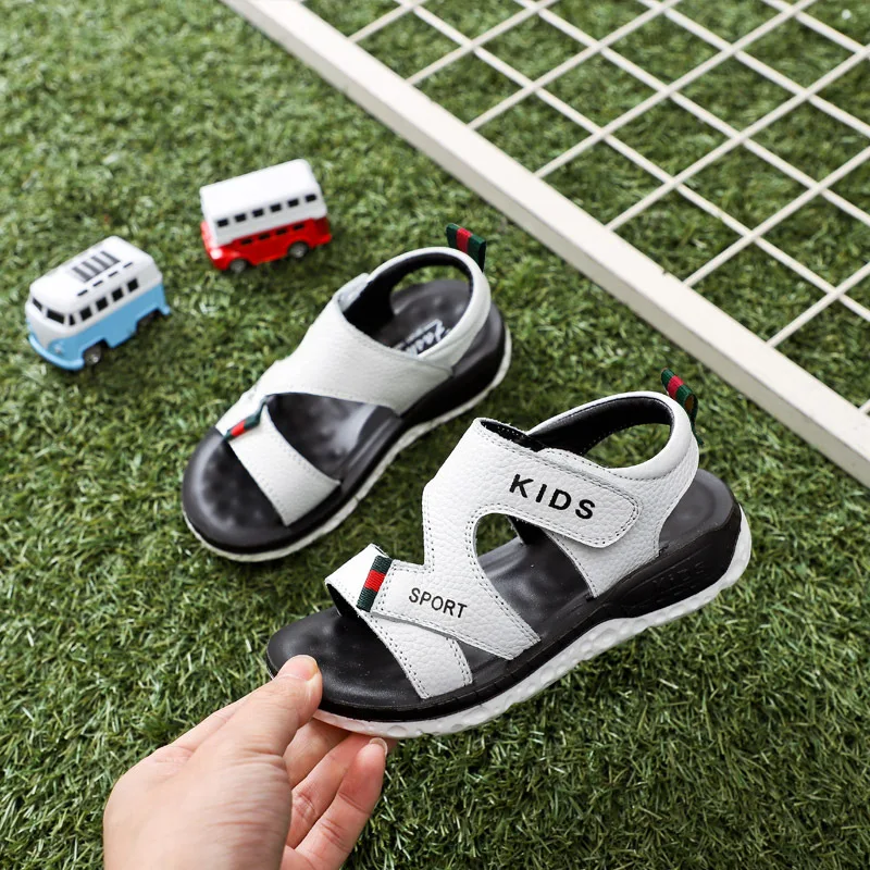 

CHILDREN'S Sandals BOY'S 2019 Summer New Products Korean-style Soft-Sole Refreshing Sandals Versatile Open Toe Velcro BOY'S Shoe