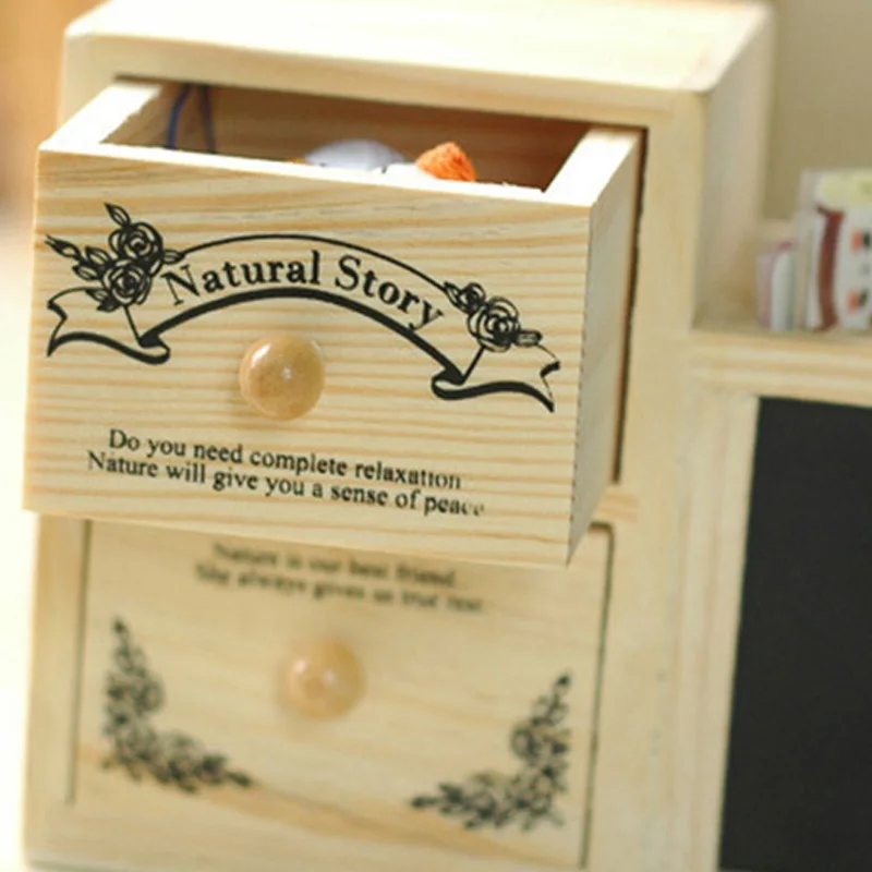 Деревянный держатель ручки с доской милый Настольный карандаш Kawaii стол