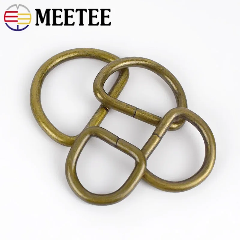 Meetee ID20/25/32/38mm 5pcs D Ring Adjustable Metal Buckle for Bag Belt Bikini Opening Hook Handmade Hardware Accessories BF209 | Дом и сад