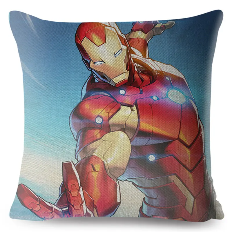 Мультяшная Подушка Marvel Супермен, человек паук Человек железная подушка в мужском стиле Чехол Декор Америка аниме Мститель наволочка для дивана - Цвет: 12