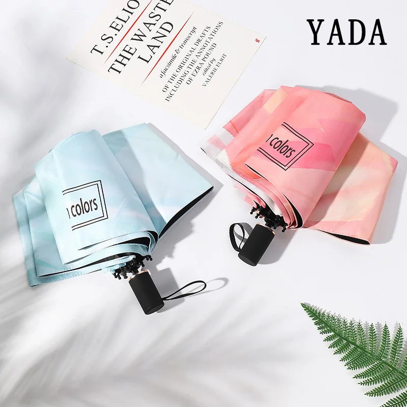 YADA High Quality Dream Color Umbrella Parasol Rain Women Simple uv Umbrella For Women Fashion Brand Windproof Umbrellas YS813