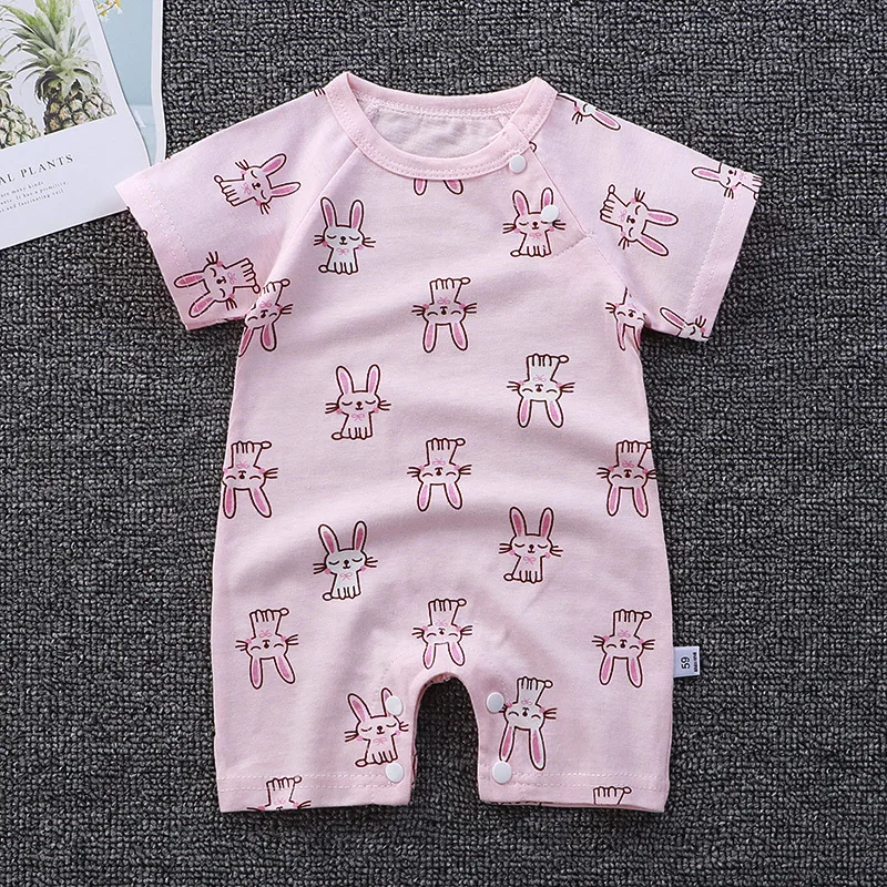 vintage Baby Bodysuits 2022 Cotton Baby romper Short Sleeve baby clothing One Piece Summer Unisex Baby Clothes Newborn girl and boy jumpsuits black baby bodysuits	 Baby Rompers