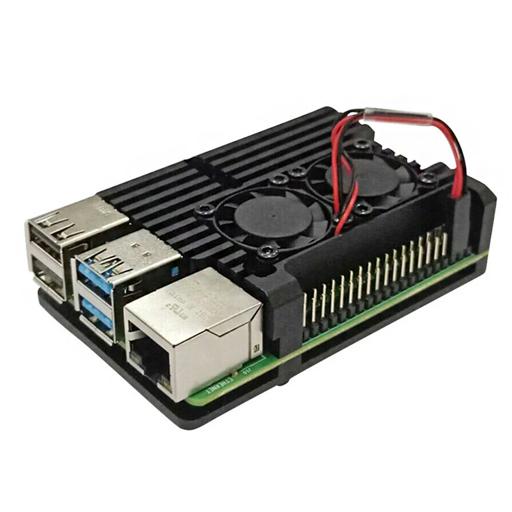 Accessories Cooling Protective Case Signal Aluminium Alloy Cover Durable Enclosure Shell Tool Housing Box For Raspberry Pi 4B |