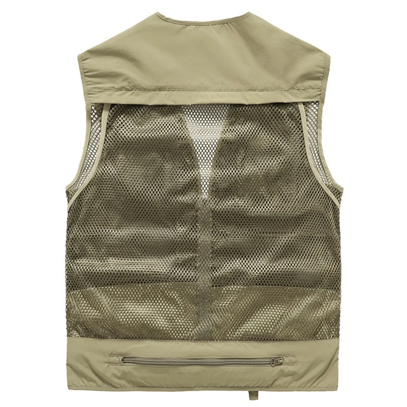 Summer Men's Mesh Quick-dry Tactical Vest Multi-pocket Photographer Fishing Hiking Jacket Tool Sleeveless Outdoor Waistcoat 5x 6