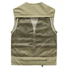 Summer Men's Mesh Quick-dry Tactical Vest Multi-pocket Photographer Fishing Hiking Jacket Tool Sleeveless Outdoor Waistcoat 5x 6