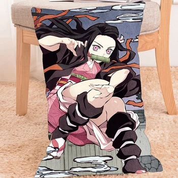 

Anime Demon Slayer Kimetsu No Yaiba Kamado Tanjirou Girl Dakimakura Pillow Case Cover Double Sides Home Decoration