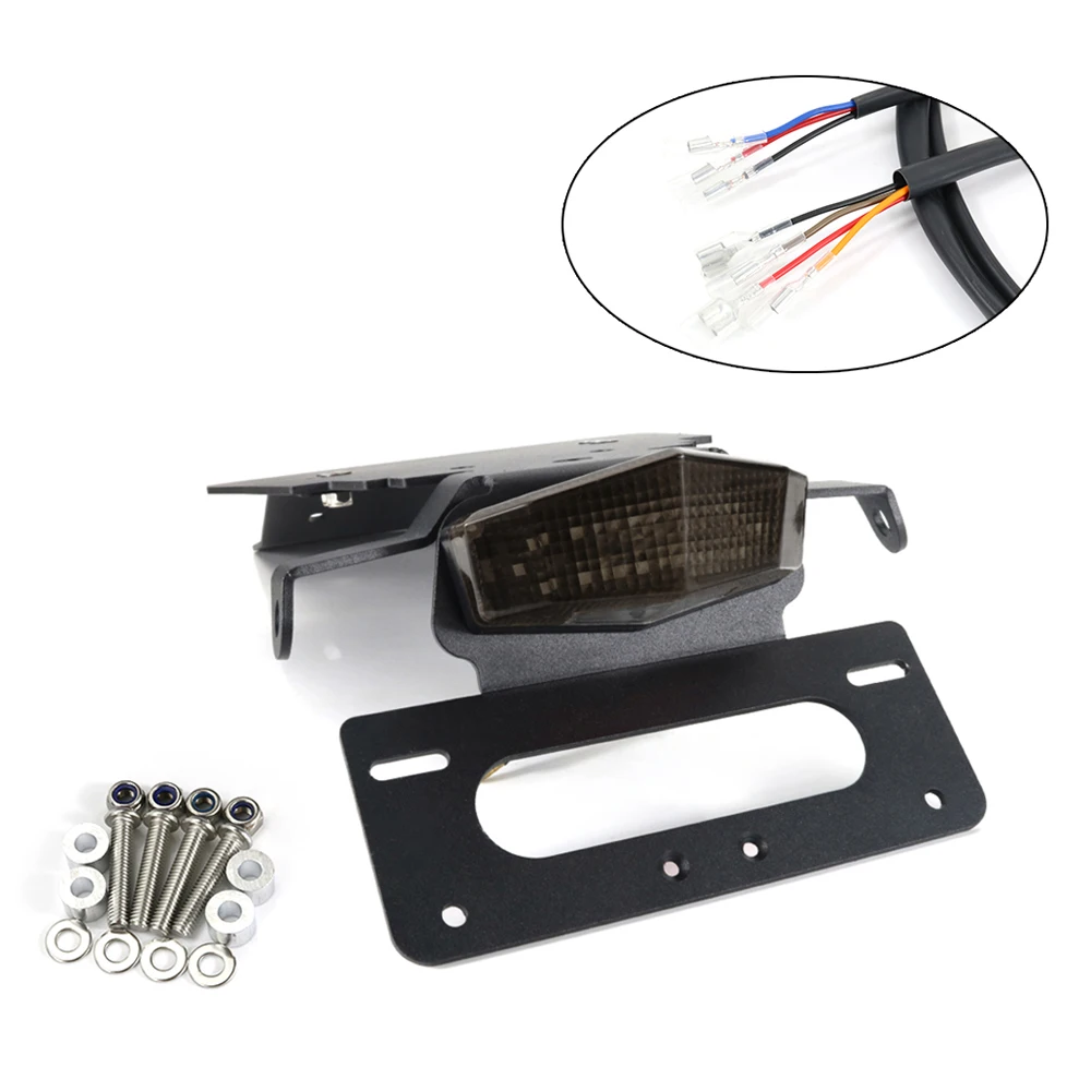 Kit Eliminatore Parafango Adatto Per Triumph Bonneville T100 / Se / Scrambler / Thruxton Numero Porta Targa Posteriore Coda Ordinata