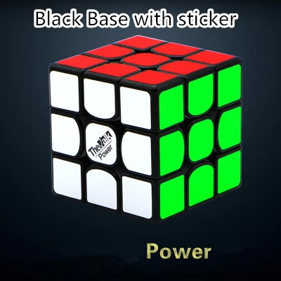 QiYi 3*3*3 Valk3 power M Магнитный Профессиональный скоростной Магический кубик Valk 3 Забавный Магический кубик Игрушка развивающая игрушка для детей подарок - Цвет: Power  Black