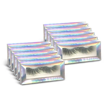 

AILEISHI 10Pcs In Bulk 25mm Mink Lash False Eyelash Fake Lash Makeup Eye Lash Beauty Long 3D Eyelash Drop Shipping Wholesale