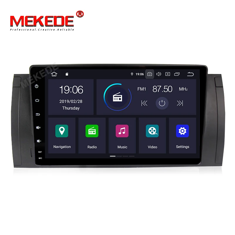 Discount 4G LTE Android 9.0 ! 9Inch Car DVD Player Stereo System For BMW/E39/X5/M5/E53 Octa Cores 4GB RAM Wifi GPS Radio FM/AM Navigation 1