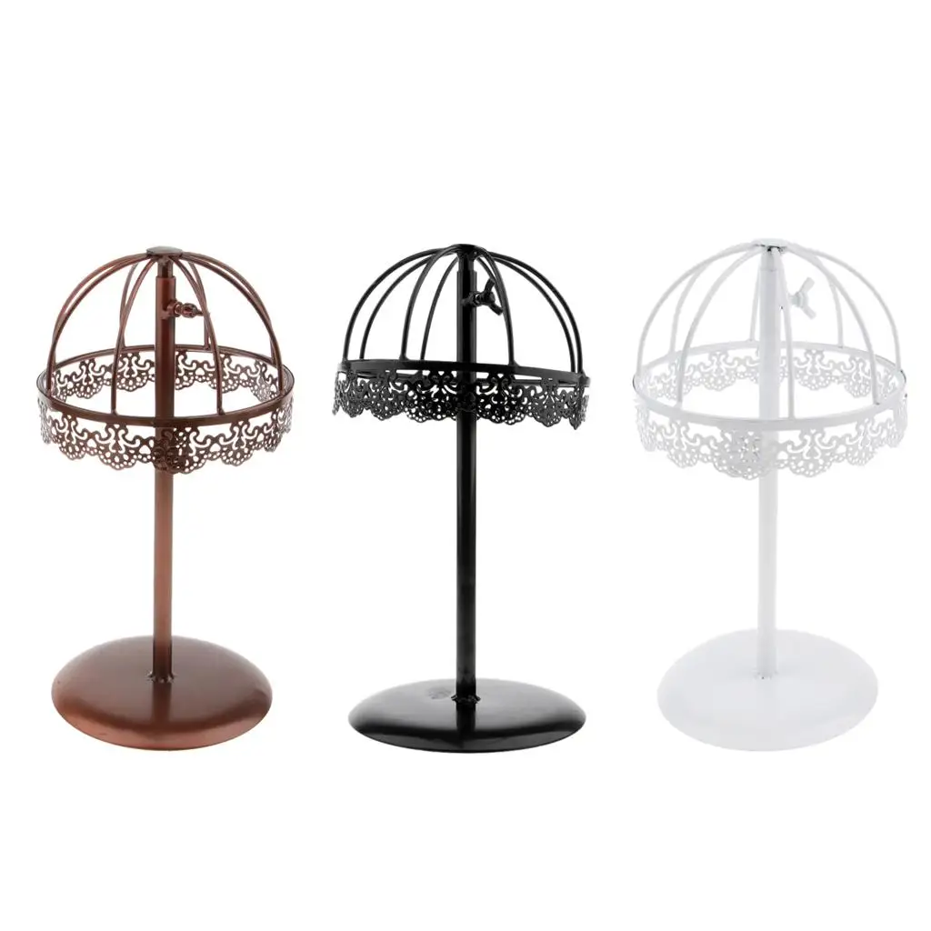 3pcs Free Standing Hat Display Holder Cap Storage Wig Dryer Stand Rack Shelf