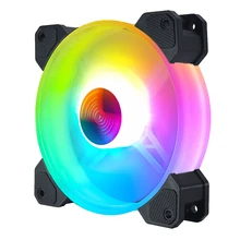 

Computer Case PC Cooling Fan RGB Adjust 120mm Quiet + IR Remote New Computer Cooler RGB CPU Case Fan Four In One