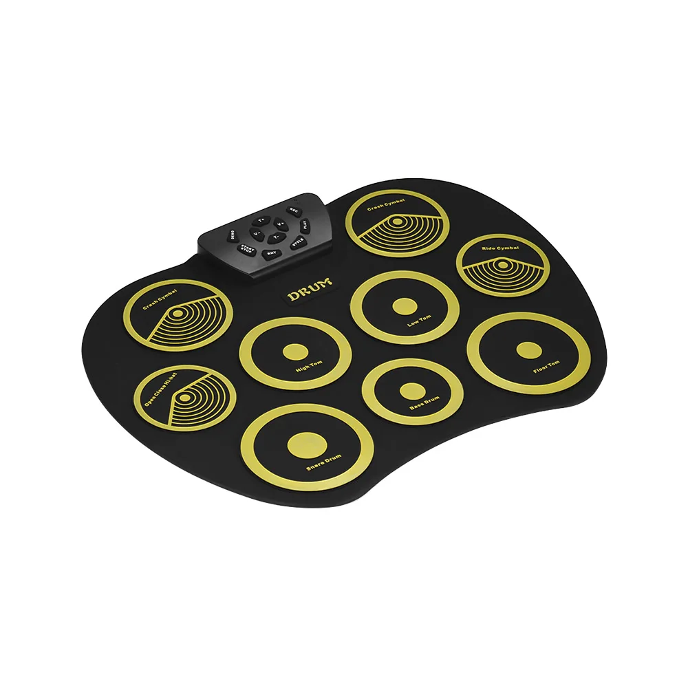New Good Quality Portable Electronic Drum Set Roll Up Kit 9 Silicon Pads USB Powered with Foot Pedals Drumsticks Cable | Спорт и