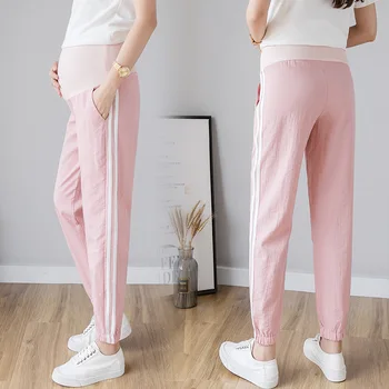 

Pregnant Women Maternity Pants Zi Xia 2019 Trending Mom Outer Wear Loose Casual Pregnant Women Harem Pants Thin Type for Spring