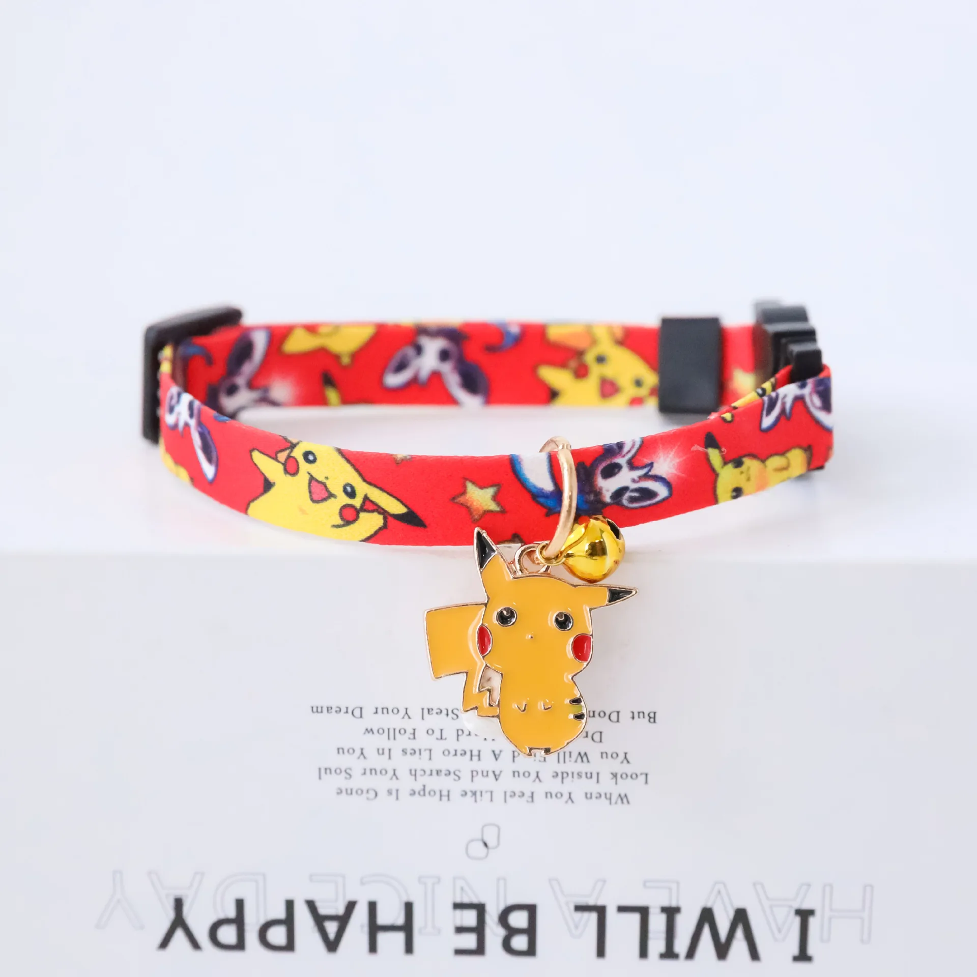 Newest Original Pokemon Cat Dog Collar Adjustable Bells Kitten Puppy Cute Fashion Collars Vogue Memory Pet Accessories Supplier dog collars engraved buckle