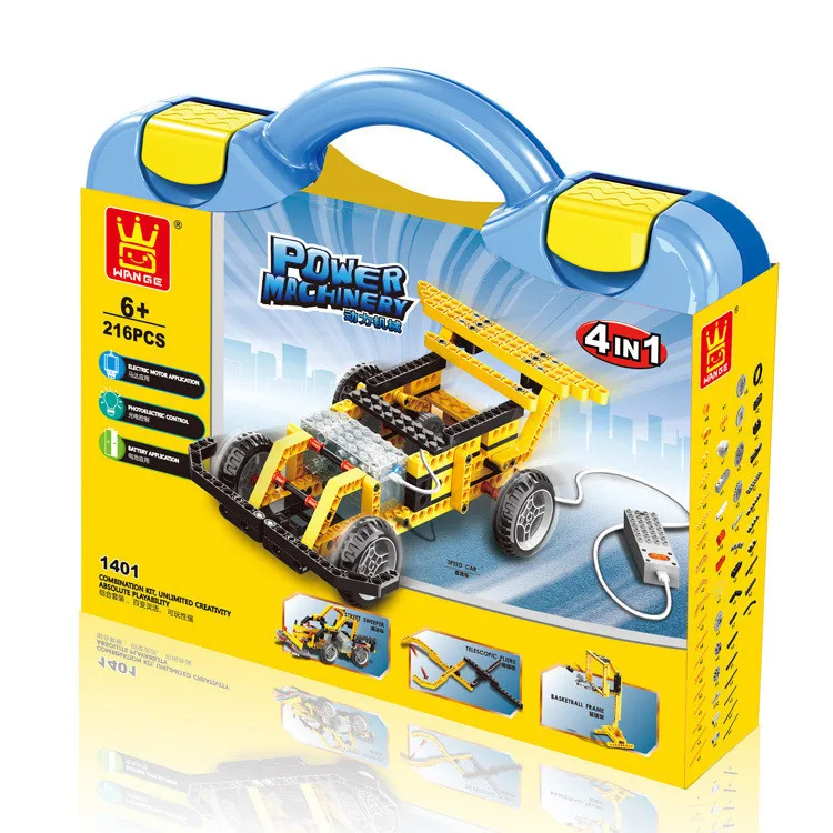 

Wange Building Blocks Electric DIY Teaching Aids Power Machinery Machine Children'S Educational 1402/1401 Science And Technology