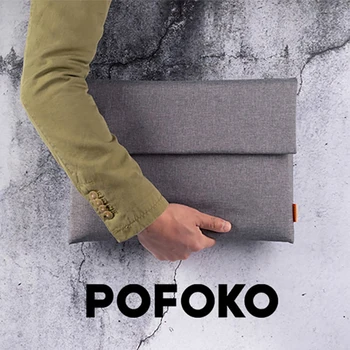 

POFOKO Cloth Waterproof Laptop Bag 12 13 15 15.6 Inch Macbook Air Pro 2018 2019 Mac Book Computer Liner Protective Sleeve