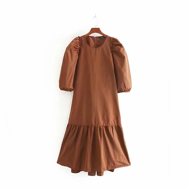 Английское элегантное винтажное платье из поплина с пышными рукавами, Женское Платье vestidos de fiesta de noche vestidos, макси платье, женские блейзеры