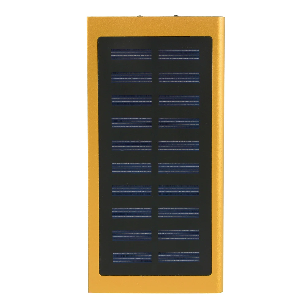 Солнечная батарея 8000mah внешний аккумулятор 2 USB светодиодный блок питания