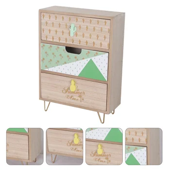 

1Pc Desktop Jewelry Storage Cabinet Home Storage Box Sundries Holder Storage Case Creative Storage Case for Decor Home