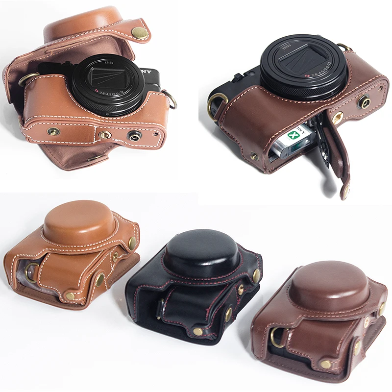 Чехол для цифровой камеры из ПУ кожи чехол Sony RX100VII M7 RX100VI M6 RX100V M5 RX100VA M5A RX100IV M4 RX100 III