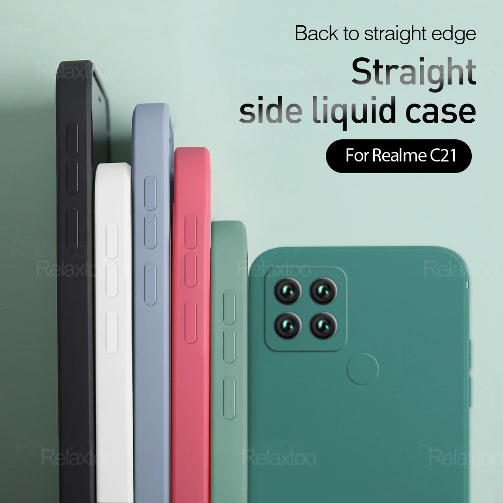 Liquid Silicone Matte Safe Case Cover For Oppo Realme C25 C21 C20 C11 C15 C12 On Realmy C 25 21 20 15 12 11 2021 Shockproof Back case iphone 12 pro