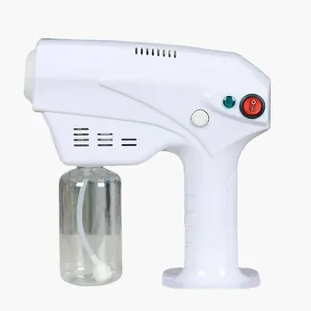 

110-240v 500ml Blue Light Nano Steam Gun Atomizing Fogger Disinfection-sprayer Gun Wireless Nano Mixed Vapor Nano Spray Machine
