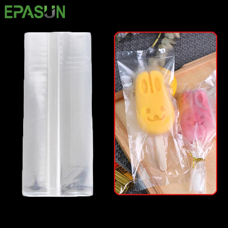EPAUSN 100 шт./лот мешочек для фруктового льда одноразовый для Фруктового мороженого на палочке сумка для продуктов класса прозрачный холодильник для хранения в замороженном виде сумки