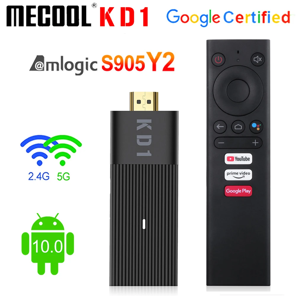 Tv-Stick Global-Version Mecool Kd1 S905Y2 Android Google Amlogic Certified Dual-Wifi