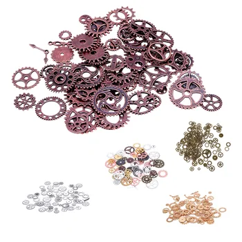 

100g Pieces of Watches Wheels Dentees Steampunk Gear Assorted Clock Vintage Jewelry Making