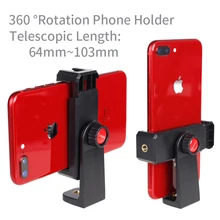 Xiletu 360 graus smartphone tripé montagem clipe suporte vertical & horizontal tiro de vídeo para iphone x samsung um mais móvel