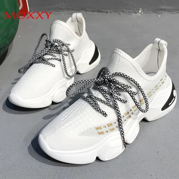 

2020 Chuncky Shoes Black Platform Women Sneakers Luxury Brand Woman Vulcanize Shoes White Sock Sport Running Shoes basket femme