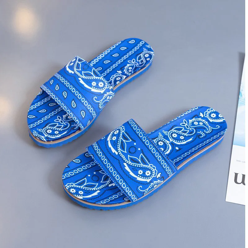 Шлепанцы для женщин Домашние тапочки с граффити Коллекция 2020 года Шелковая