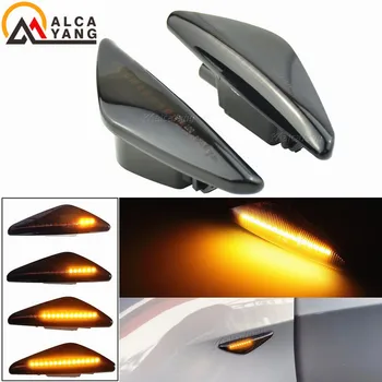 

2X Smoke Lens Led Dynamic Side Marker Turn Signal Light Sequential Blinker Light For BMW X5 E70 X6 E71 E72 X3 F25 Amber Car Lamp