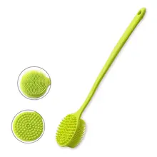Многофункциональная многофункциональная щетка для душа с длинной ручкой мягкий силиконовый купальный отшелушиватель уход за чувствительной кожей массаж Чистка