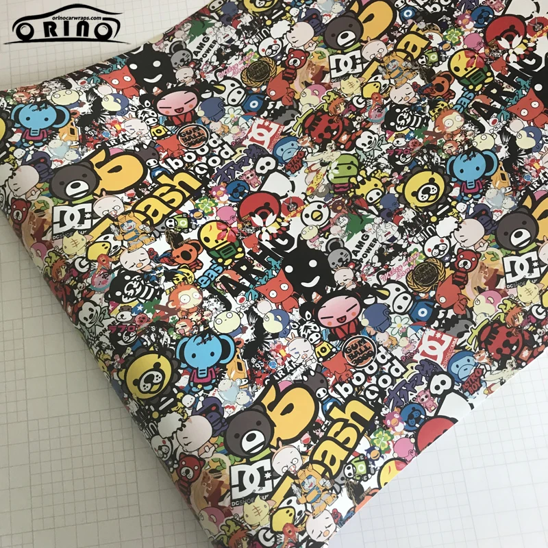 Cartoon JDM Sticker Bomb Vinyl Film-4