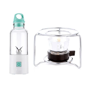 

1 Set Waterproof Fruit Juicer Rechargeable Mini Juicer Electric Stir Juice Squeezer Juice Cup & 1 Set Alcohol Stove Alcohol Lamp